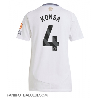 Aston Villa Ezri Konsa #4 Tricou Fotbal Replică 2024-25 Femei Deplasare